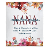 Grandma, We Love You - Personalized Custom Blanket - Gift For Grandma - Lovscape